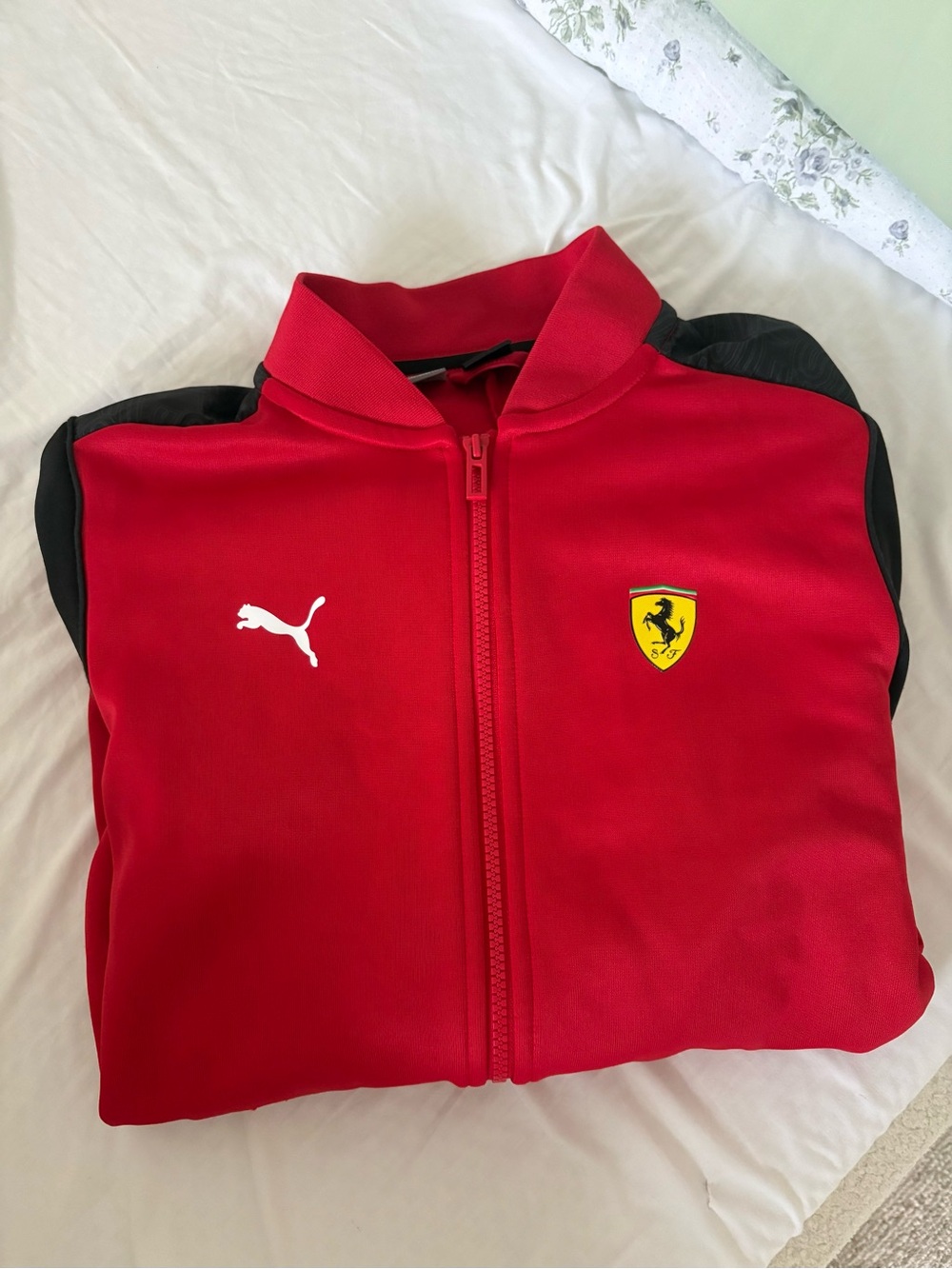 Puma Red and Black Racing-Inspired Track Jacket - Picture 3 of 3